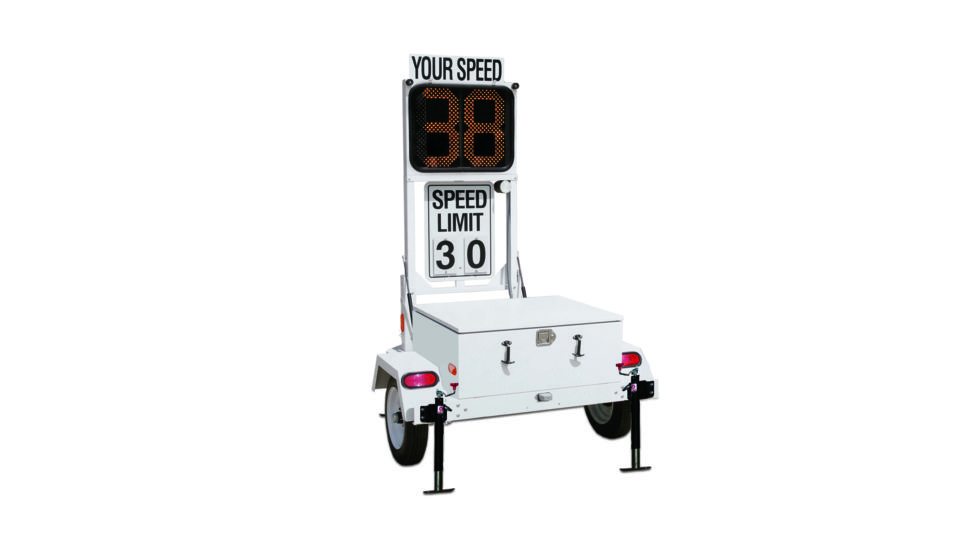 Decatur OnSite 300 Radar Trailer and Speed Display, MPH or KPH