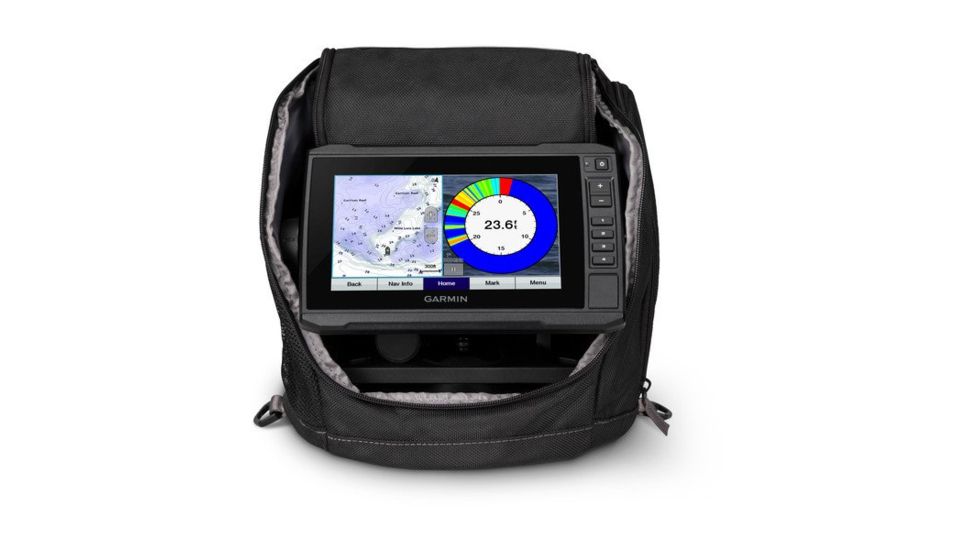 garmin echomap plus 73cv ice fishing bundle